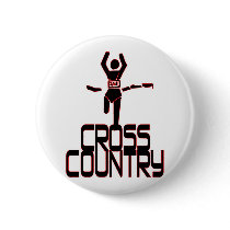CROSS COUNTRY WINNER - FINISH LINE PINBACK BUTTON
