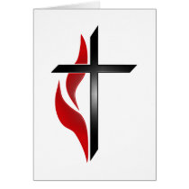 CROSS & FLAME CARD