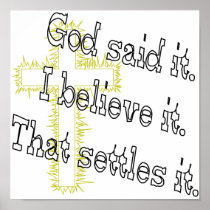 Cross God Said Print