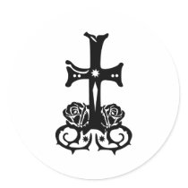 Cross Gothic - Grave stickers