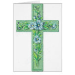 cross green greeting cards