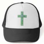 cross green hat