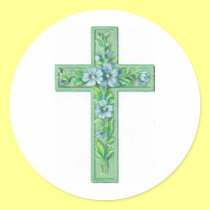 cross green stickers