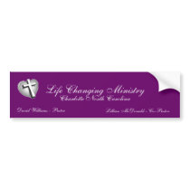 Cross Heart Gray, Life Changing Mi... - Customized bumper stickers by leigh2008 Cross Heart Gray, Life Changing Mi... - Customized bumper stickers