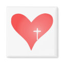 Cross/Heart Magnet