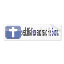 cross icon bumper sticker