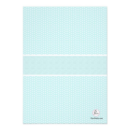 Cross in Oval Frame - Blue Religious Invitation