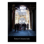 Cross in Roman Coliseum, Italy Greeting Cards