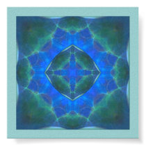 Cross Mandala posters