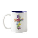 Cross Mug - Iris by cciart Cross Mug - Iris