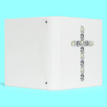 Cross of Silver and White Roses binders