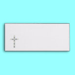 Cross of Silver and White Roses envelopes