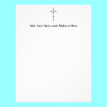 Cross of Silver and White Roses letterhead