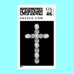 Cross of Silver and White Roses stamps