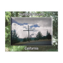Cross on the Mountaintop Humboldt County Postcard