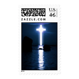 Cross Over Water Postage stamp