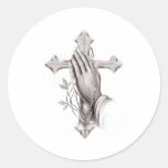 Cross Praying Sticker