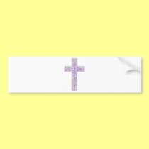 cross purple lt bumper stickers