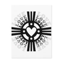 Cross Radiating Love postcards by Parable Cross Radiating Love postcards
