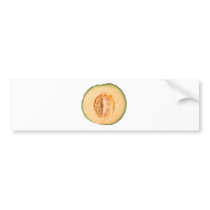 Cross section of a rockmelon bumper stickers