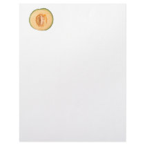 Cross section of a rockmelon custom letterhead