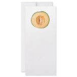 Cross section of a rockmelon rack card template