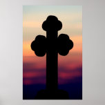 Cross Silhouette Poster