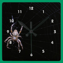 Cross Spider ~ Clock wall clocks