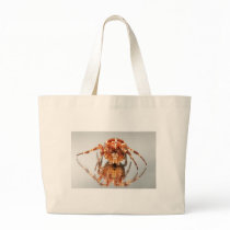 Cross spider on a mirror tote bag