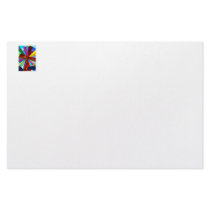 Cross stained glass detail photograph church customized stationery