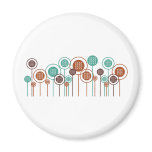 Cross-stitching Daisies Magnet