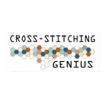 Cross-stitching Genius posters