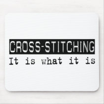 Cross-stitching It Is mousepads by busybrain Cross-stitching It Is mousepads