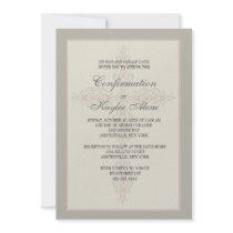 Cross Watermark Religious Invitation