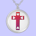 Cross with 4 hearts Necklace necklaces