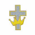 Cross with Crown embroidered shirts by ZazzleEmbroidery Cross with Crown embroidered shirts