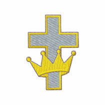 Cross with Crown embroidered shirts by ZazzleEmbroidery Cross with Crown embroidered shirts