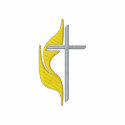 Cross with Flame embroidered shirts