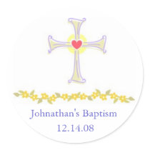 Cross with Heart Stickers by babydio Cross with Heart Stickers