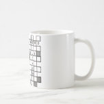 cross word puzzle mug