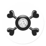 Crossbones Air Traffic Control Sticker