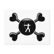 Crossbones Archery postcards by busybees Crossbones Archery postcards