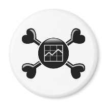 Crossbones Budget Analysis Magnet