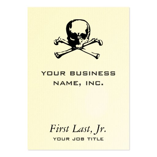 Crossbones Business Cards (front side)