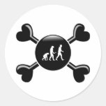 Crossbones Evolutionary Biology Sticker