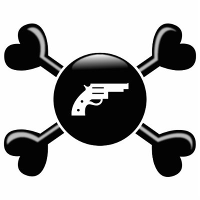 guns and crossbones