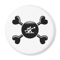 Crossbones Kayaking magnets by busybees Crossbones Kayaking magnets