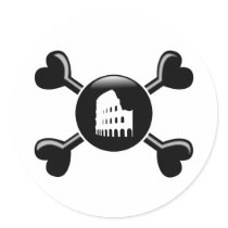 Crossbones Latin stickers