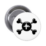 Crossbones Massage Pinback Buttons