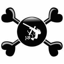 Crossbones Paintball photo sculptures